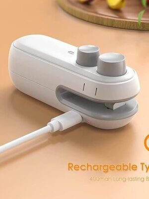 Portable USB rechargeable mini heat sealing machine