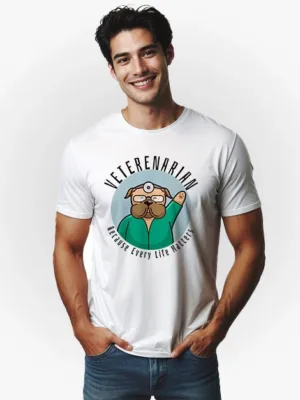 Veterinarian - Because every life matters tshirt