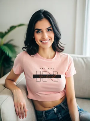 Women's Believe in Yourself Croptop