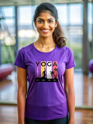 Women's Yoga Connects Cotton Tshirt