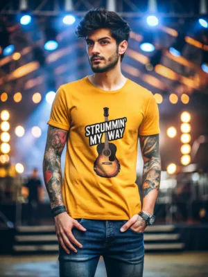 Men's Strumming My Way Graphic Tee