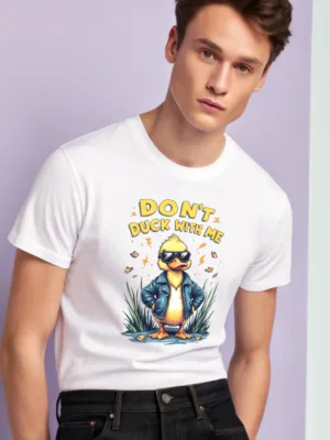 Men's White Don't Duck With Me Classic Tee