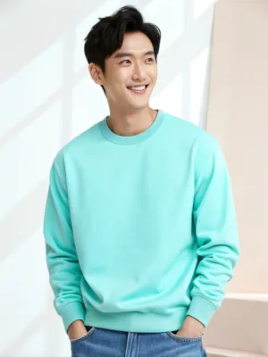 Unisex Mint Plain Sweatshirt