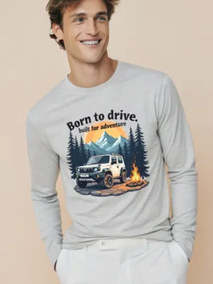 Born to drive built for adventure mens tshirt