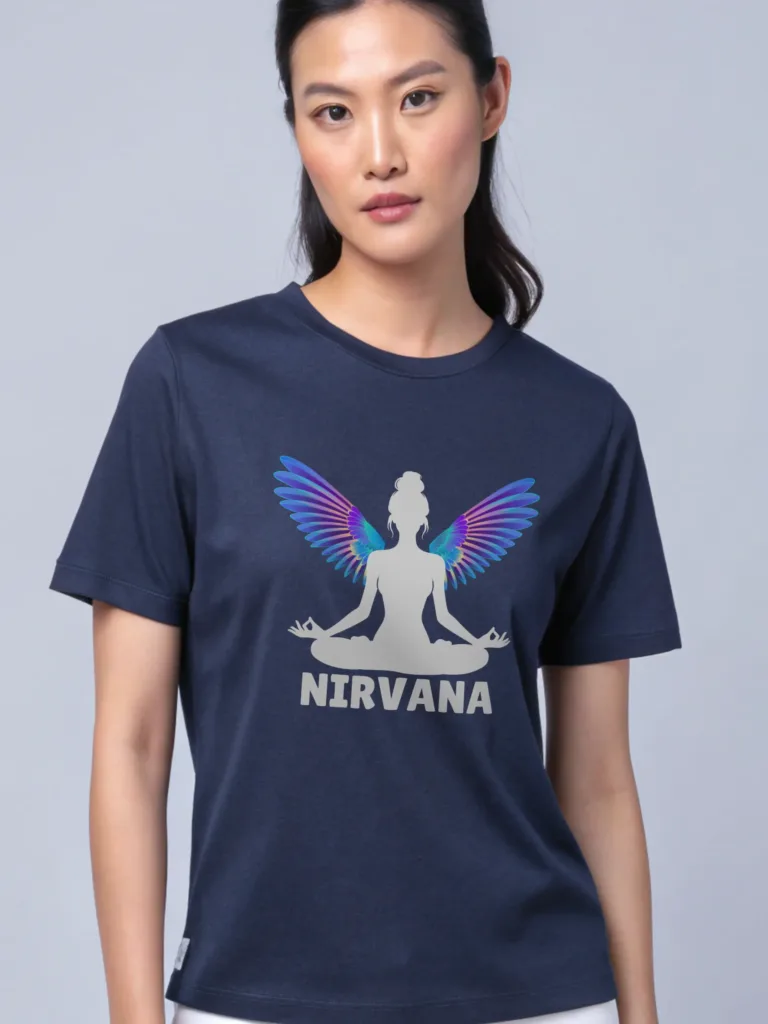 Nirvana yoga tshirt for women