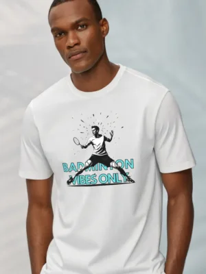 Men's Badminton Vibes Only t shirt