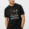 badminton court warrior tshirt for men