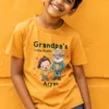 grandpa's little buddy custom name print tshirt