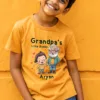 grandpa's little buddy custom name print tshirt