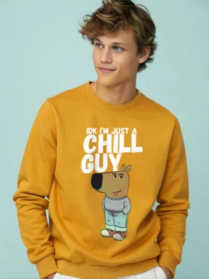 I am just a chill guy sweatshirt for mens