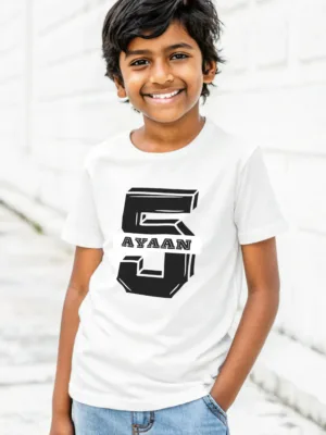 Boy's custom name and number shirts