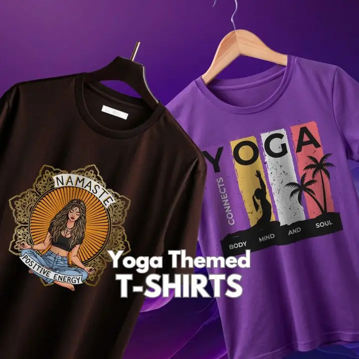 Yoga-themed T-shirts online