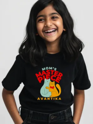 Girl's custom name print mom's masterpiece