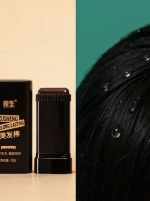 Portable black hair dye stick for men and women