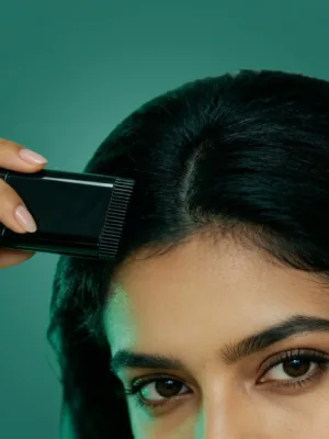 Black hair dye stick for instant grey hair coverage