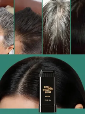 Quick hair root cover up stick for black hair