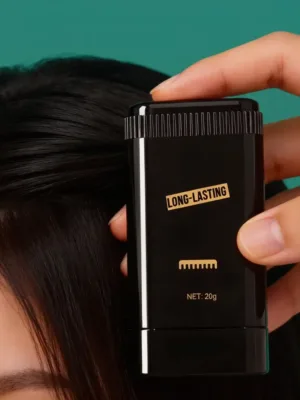 Water resistant hair dye stick for black hair touch up