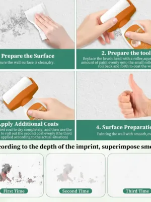 DIY wall repair roller for blistering paint and cracks